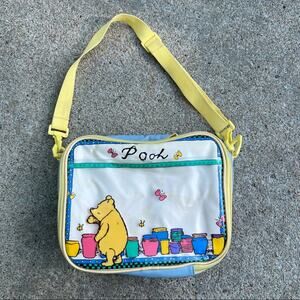 Vintage 90s Disney Winnie The Pooh Soft Side Zipper Lunch Box